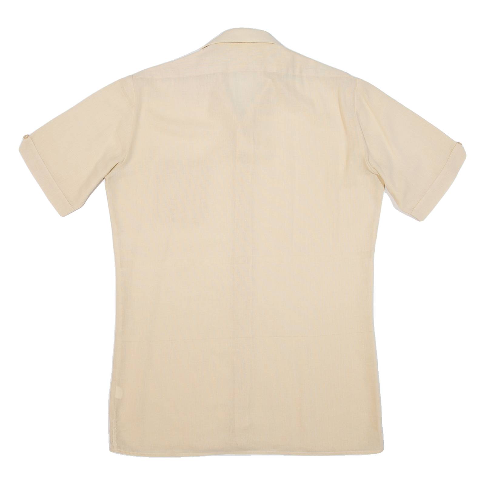 Mens Plain Shirt Yellow M