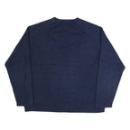 TOMMY HILFIGER Mens Jumper Blue V-Neck Tight Knit 2XL