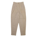 PACO RABANNE Womens Trousers Beige Relaxed Tapered Wool W24 L27