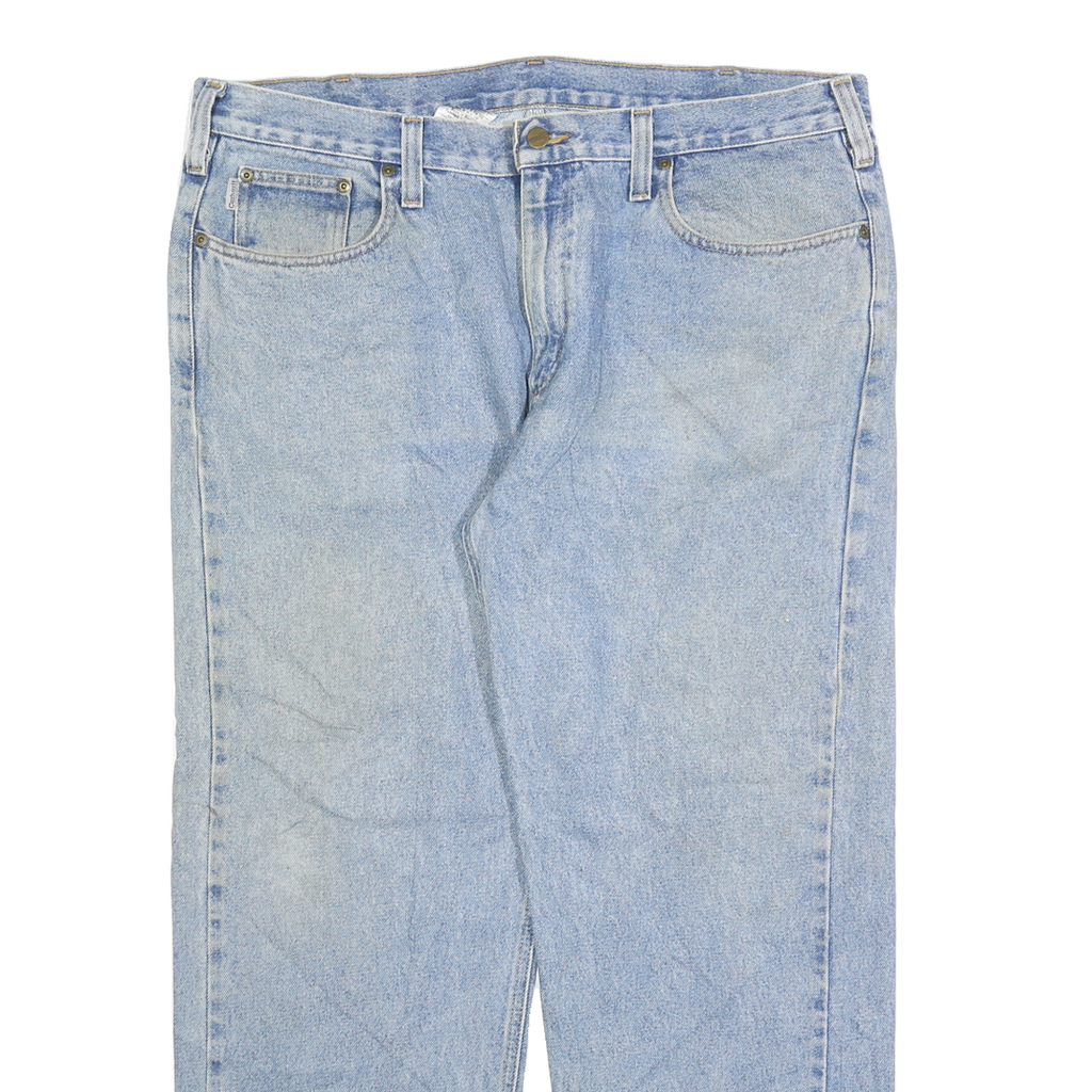 CARHARTT Mens Jeans Blue Relaxed Straight Denim Light W40 L30 Classic Workwear