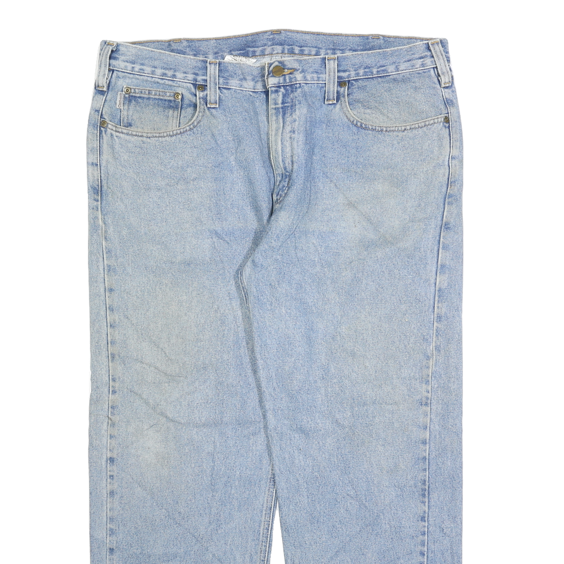 CARHARTT Mens Jeans Blue Relaxed Straight Denim Light W40 L30 Classic Workwear