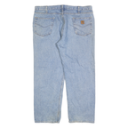 CARHARTT Mens Jeans Blue Relaxed Straight Denim Light W40 L30 Classic Workwear