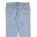 CARHARTT Mens Jeans Blue Relaxed Straight Denim Light W40 L30 Classic Workwear