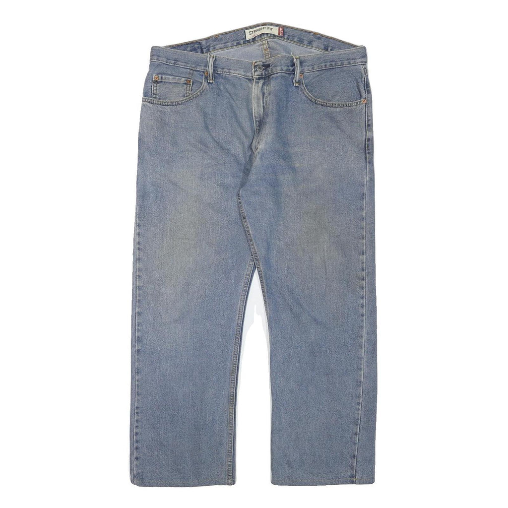 LEVI'S Mens Regular Fit Straight Leg Denim Light Blue Cotton Blend Jeans W38 L27