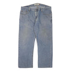 LEVI'S Mens Regular Fit Straight Leg Denim Light Blue Cotton Blend Jeans W38 L27