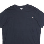 DICKIES Mens Black Pocket T-Shirt 2XL Short Sleeve Crew Neck Workwear Casual