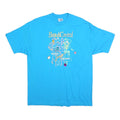 HANES Mens Blue Graphic T-Shirt XL Short Sleeve Crew Neck BeautiControl Design