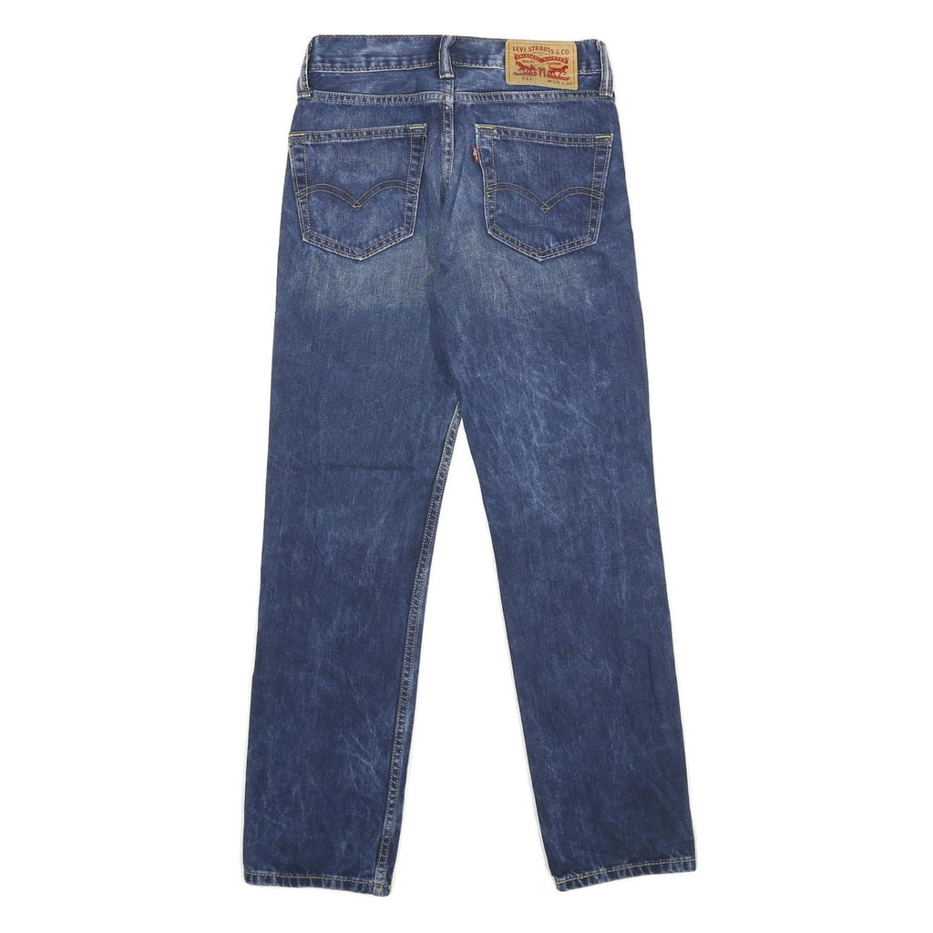 LEVI'S 511 Mens Slim Jeans Blue Denim Medium W28 L30 Zip Closure