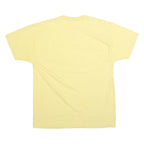 RUSSELL ATHLETIC Mens Yellow Pell City Panther Basketball T-Shirt M Short Sleeve