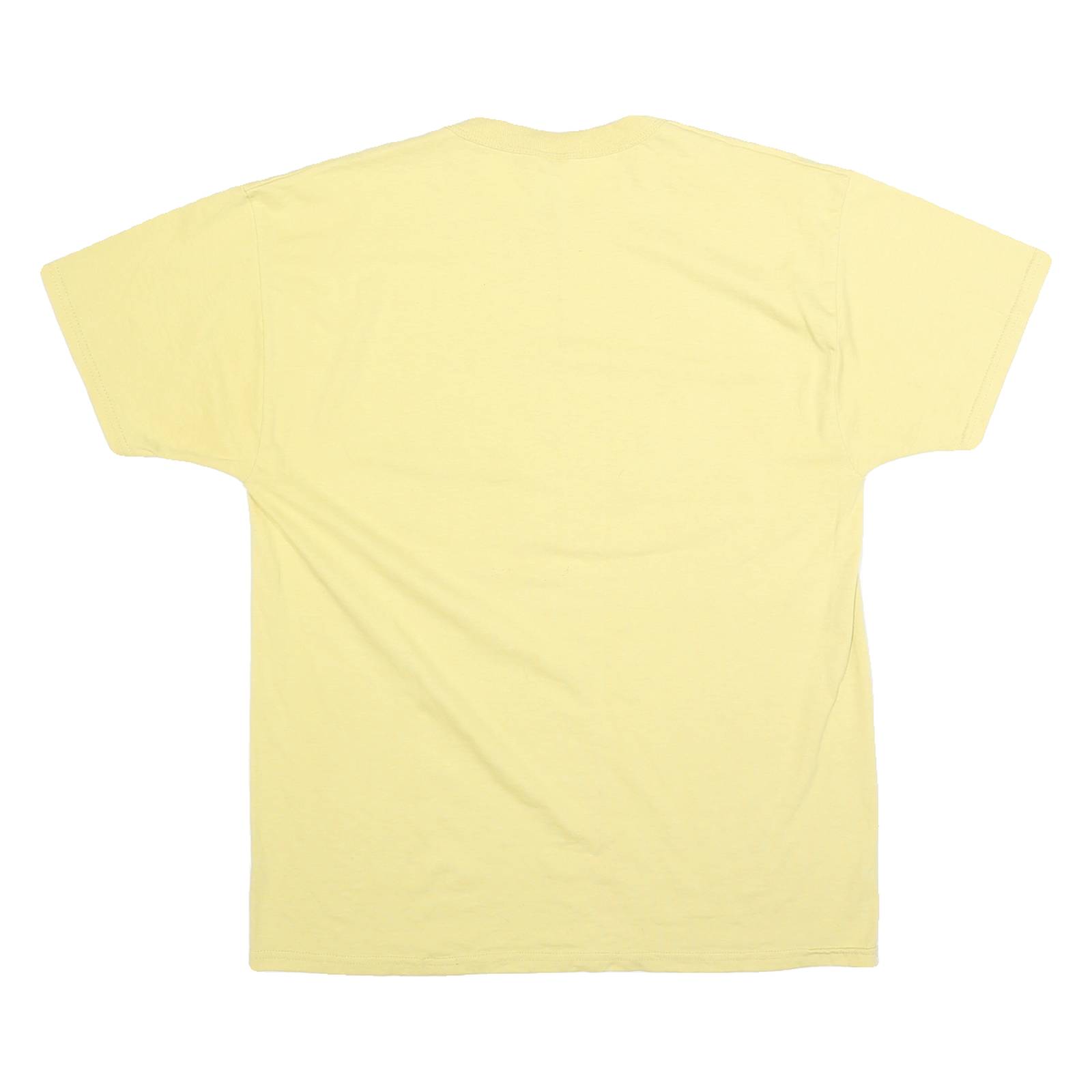 RUSSELL ATHLETIC Mens Yellow Pell City Panther Basketball T-Shirt M Short Sleeve
