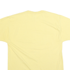 RUSSELL ATHLETIC Mens Yellow Pell City Panther Basketball T-Shirt M Short Sleeve