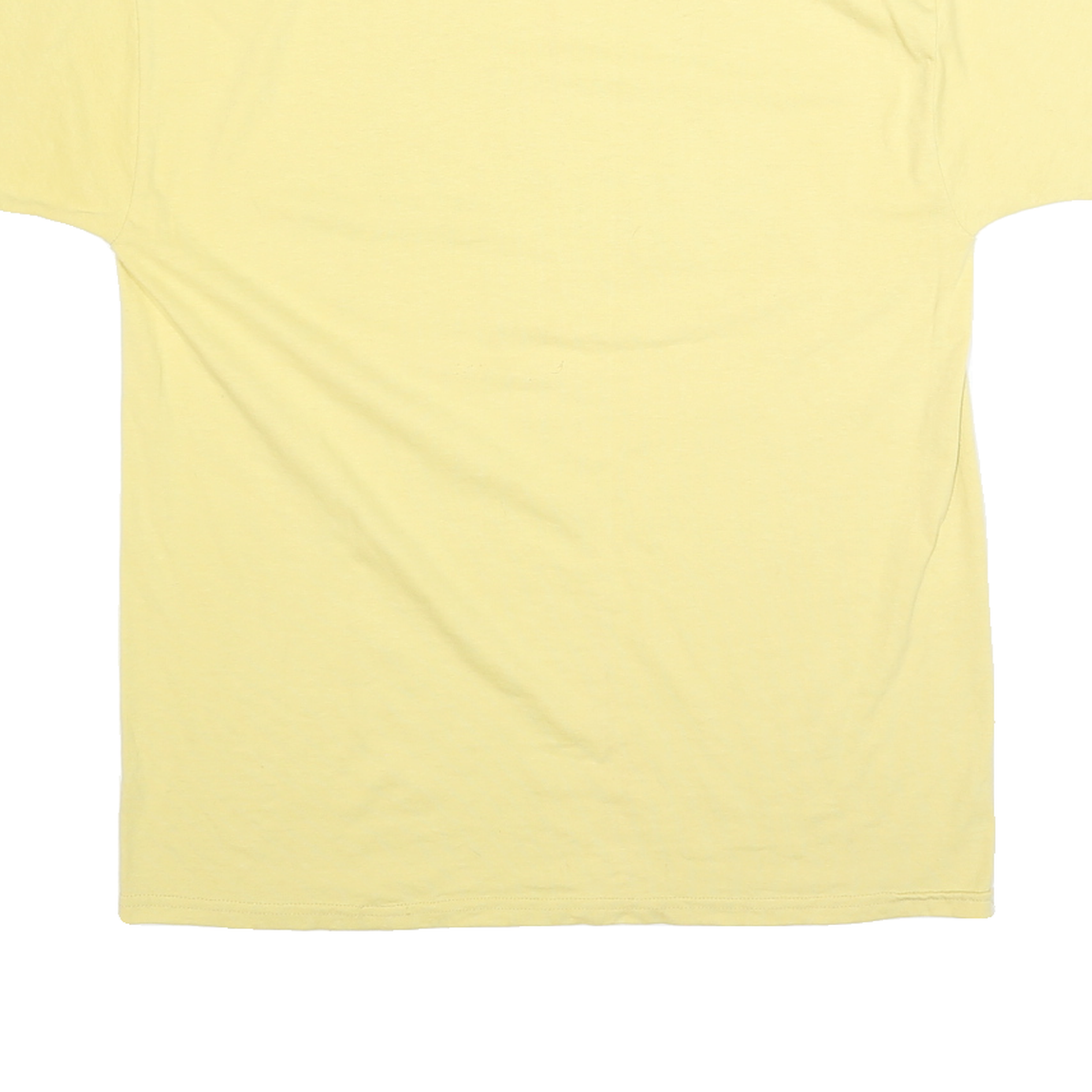 RUSSELL ATHLETIC Mens Yellow Pell City Panther Basketball T-Shirt M Short Sleeve