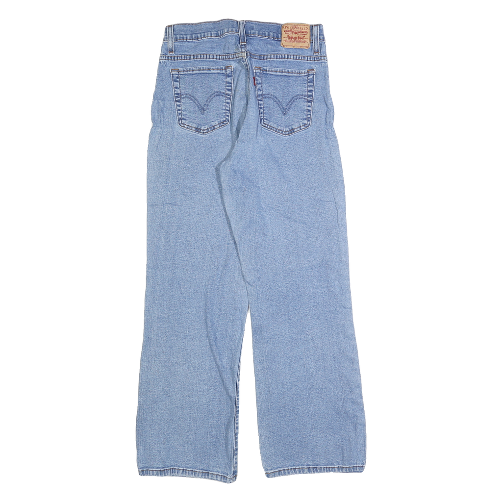 LEVI'S 515 Womens Jeans Blue Regular Straight Denim Light W28 Zip W26