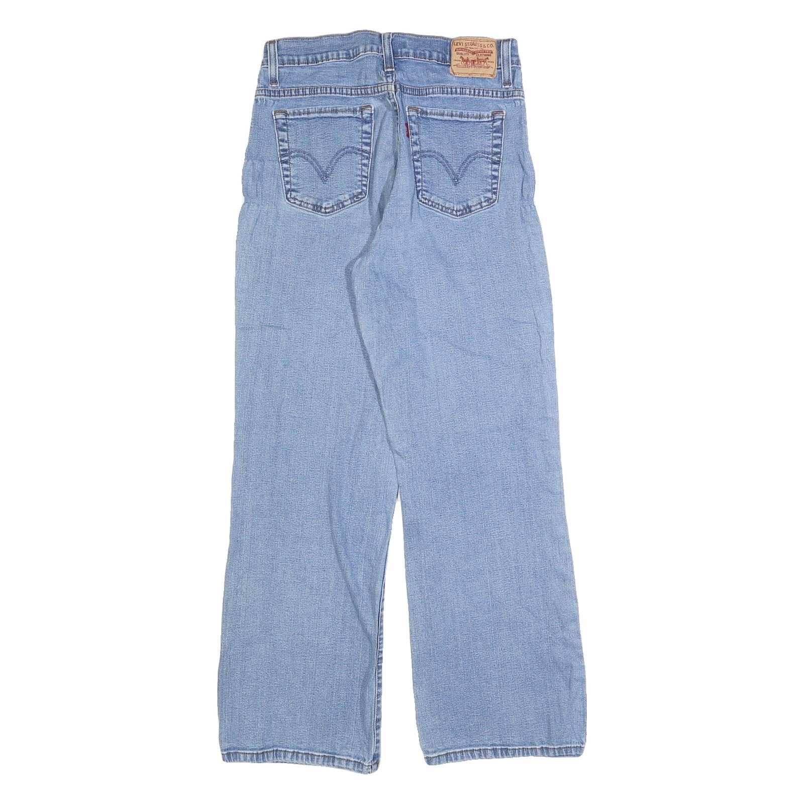 LEVI'S 515 Womens Jeans Blue Regular Straight Denim Light W28 Zip W26