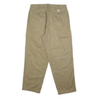 CHAPS RALPH LAUREN Mens Cotton Beige Relaxed Straight Trousers W36 L30 Classic