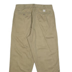 CHAPS RALPH LAUREN Mens Cotton Beige Relaxed Straight Trousers W36 L30 Classic