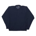 NIKE Mens Navy Crew Neck L Sweatshirt Pullover Casual Sportswear