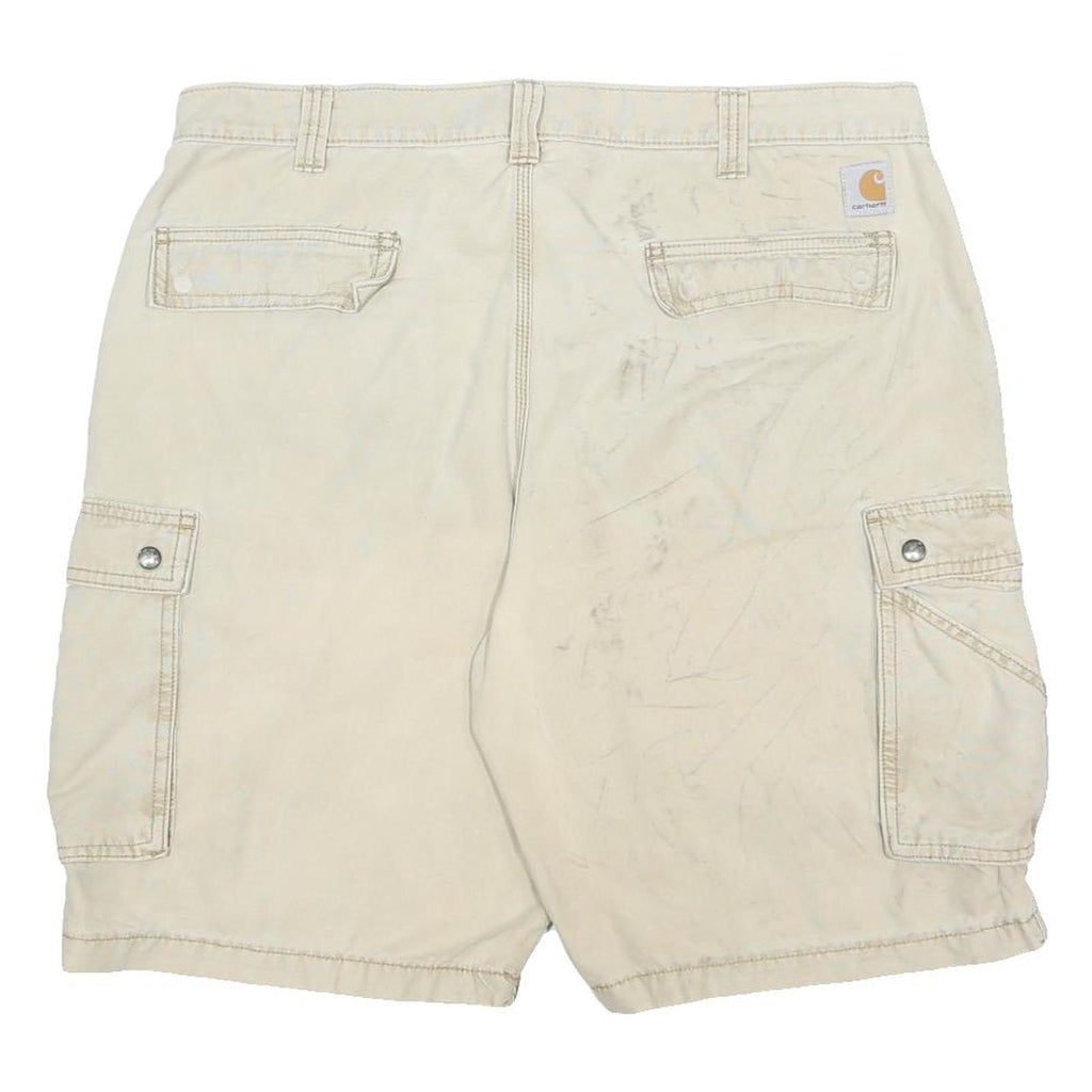 CARHARTT Mens Shorts Beige Casual Cargo XL W38 Relaxed Fit Pocketed