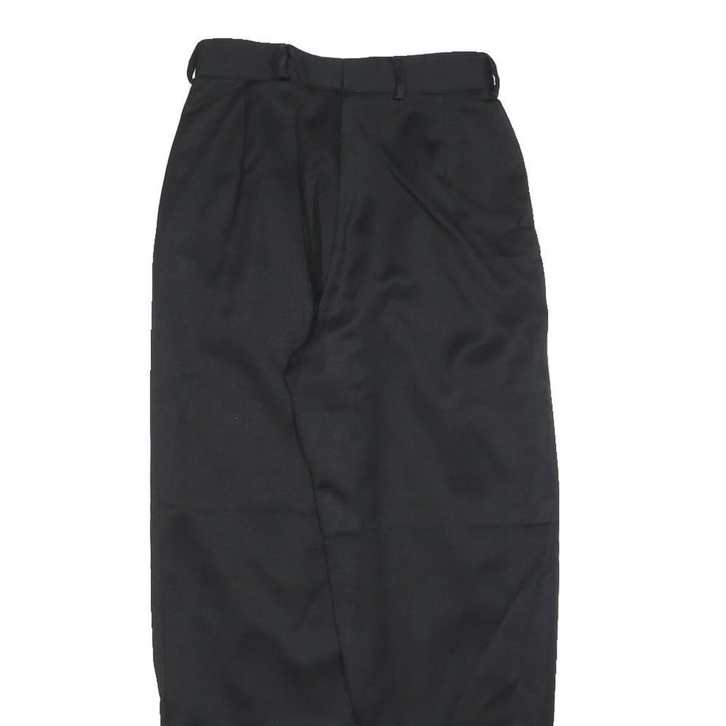 LINEA DONNA Womens Polyester Blend Black Regular Tapered Trousers W24 L26 Formal