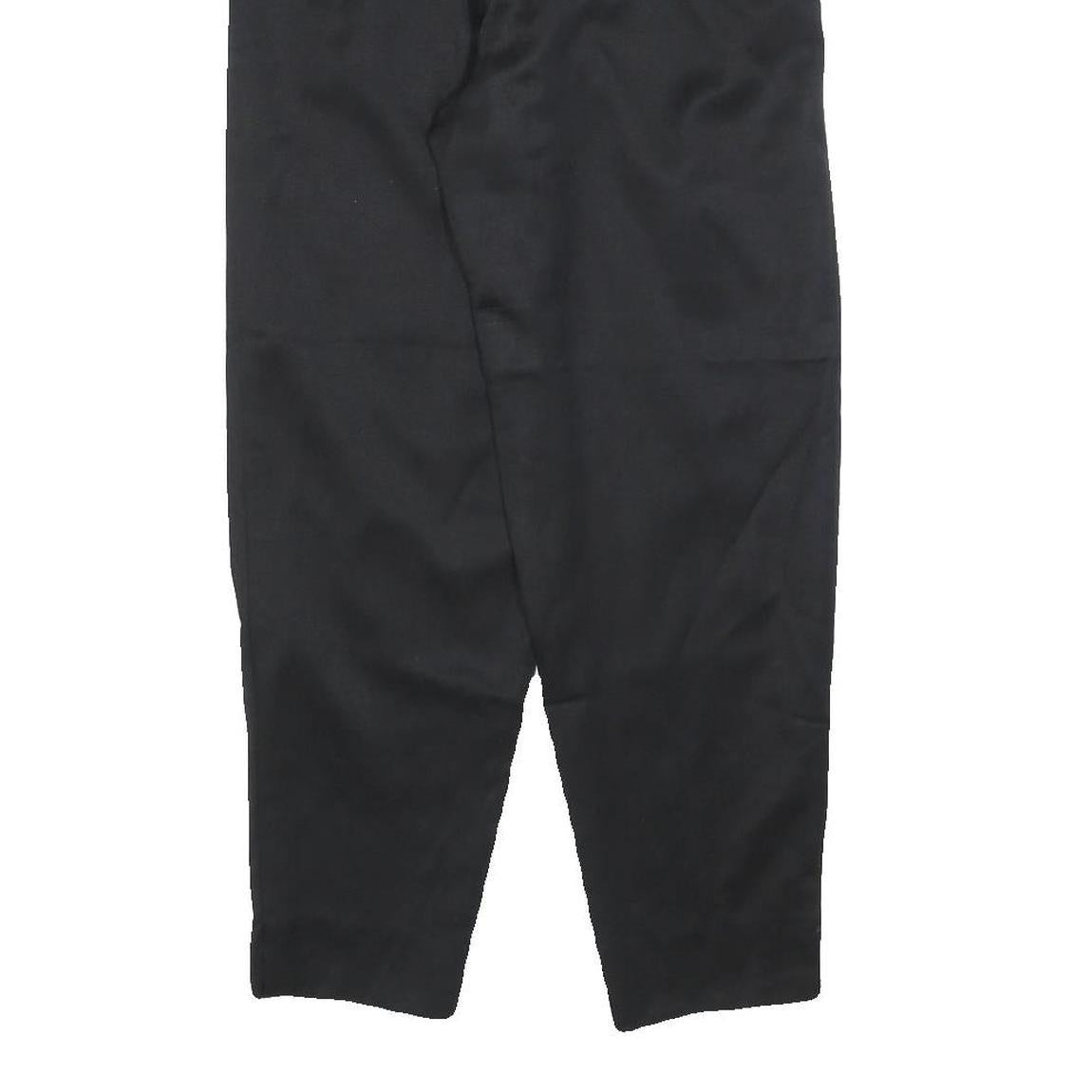 LINEA DONNA Womens Polyester Blend Black Regular Tapered Trousers W24 L26 Formal