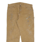 DICKIES Mens Regular Fit Beige Denim Jeans W40 L30 Workwear Zip Closure