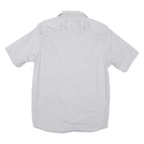 WRANGLER Mens Grey Cotton Blend Short Sleeve Shirt M Casual Workwear
