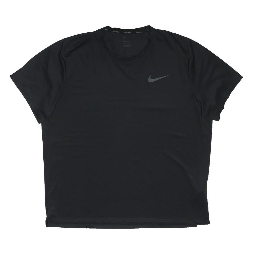 NIKE Mens Black Pro T-Shirt 2XL Short Sleeve Crew Neck Sportswear Gym