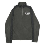 DISNEY Mens Grey & Black Patterned Pullover Basic Knit S Disney World Logo