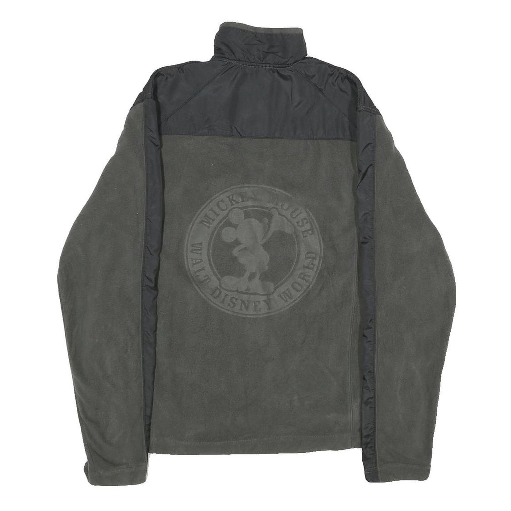 DISNEY Mens Grey & Black Patterned Pullover Basic Knit S Disney World Logo