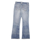 LEVI'S Womens Jeans Blue Regular Flared Denim Medium W26 L26 Button Closure