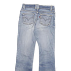 LEVI'S Womens Jeans Blue Regular Flared Denim Medium W26 L26 Button Closure