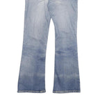 LEVI'S Womens Jeans Blue Regular Flared Denim Medium W26 L26 Button Closure