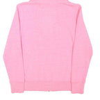 DIESEL Womens Pink Zip Hoodie XS Cotton Blend Casual Sweatshirt