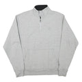CHAMPION Mens Grey Half Zip M Cotton Blend Pullover Casual Sweatshirt