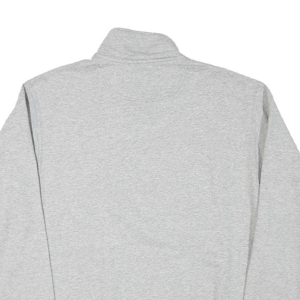 CHAMPION Mens Grey Half Zip M Cotton Blend Pullover Casual Sweatshirt