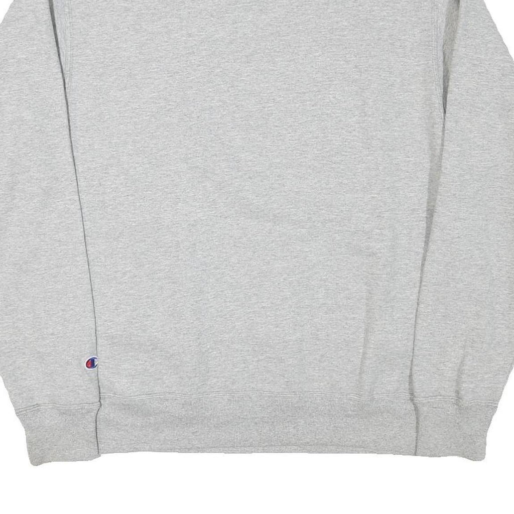 CHAMPION Mens Grey Half Zip M Cotton Blend Pullover Casual Sweatshirt