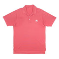 ADIDAS Mens Pink Short Sleeve Plain Polo Shirt L Sports Casual Activewear