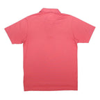 ADIDAS Mens Pink Short Sleeve Plain Polo Shirt L Sports Casual Activewear