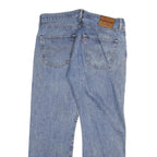 LEVI'S Mens Regular Fit Blue Denim Jeans W36 L30 Cotton Blend Button Closure