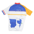 BUTCH BIKE SHIRTS Mens White & Orange Holland Graphic Cycling XL Short Sleeve
