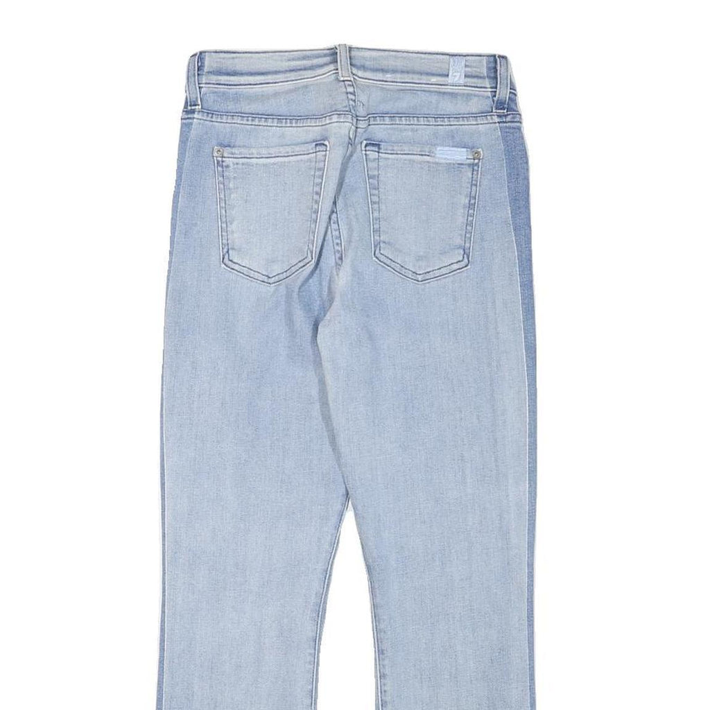 7 FOR ALL MANKIND Womens Jeans Light Blue Slim Skinny Denim Rinse W25 L25