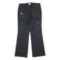 MICHAEL KORS Womens Black Regular Wide-Leg Trousers W28 L27 Zip Pocketed