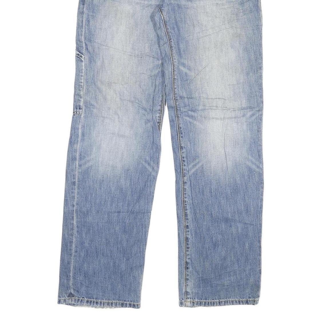 D DAY Mens Regular Fit Blue Denim Cotton Blend Jeans W30 L32 Functional Pockets