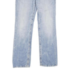 TRUE RELIGION Mens Jeans Blue Regular Straight Denim Light W34 L34 Zip Cotton