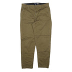 LEVI'S Mens Relaxed Cotton Blend Brown Trousers W36 L31 Casual Zip Closure