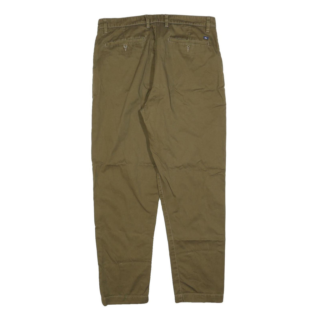 LEVI'S Mens Relaxed Cotton Blend Brown Trousers W36 L31 Casual Zip Closure