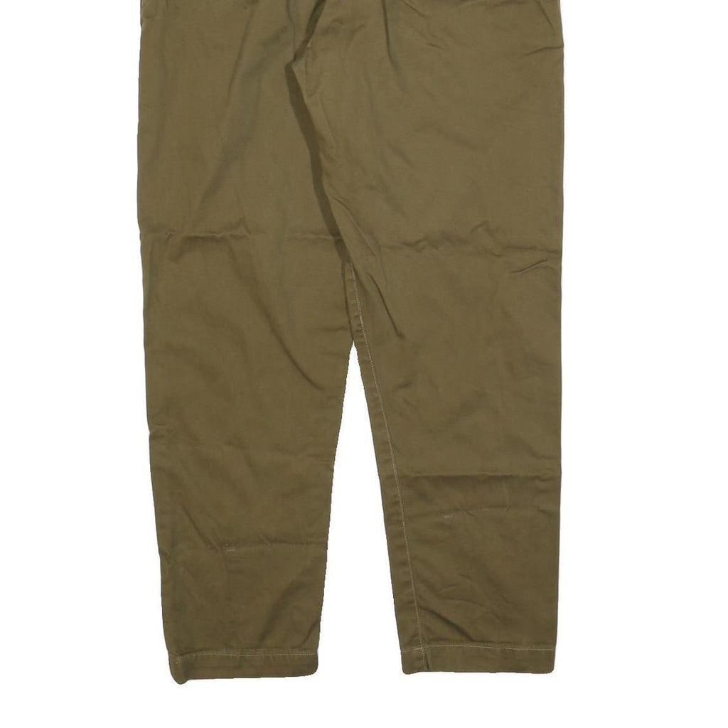 LEVI'S Mens Relaxed Cotton Blend Brown Trousers W36 L31 Casual Zip Closure