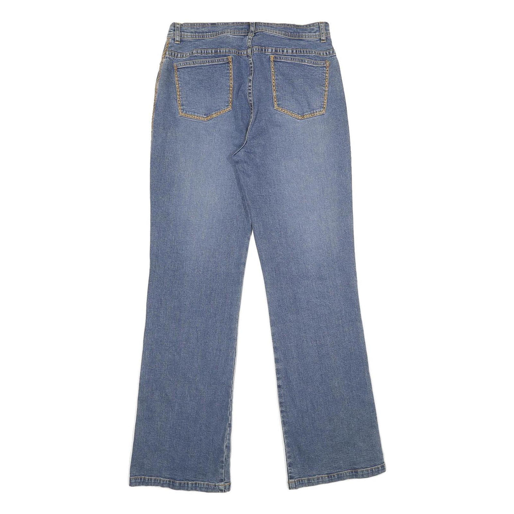 WILLI SMITH Womens Regular Blue Denim Straight Jeans W30 L32 Zip Cotton Blend