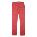 LEVI'S Womens Cotton Blend Red Slim Skinny Fit Trousers W28 L31 Stylish Comfort
