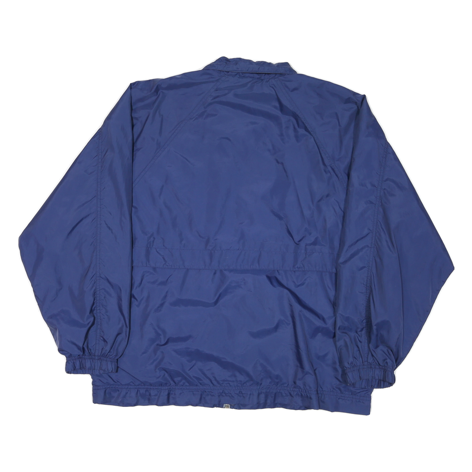 NIKE Mens Blue Lightweight Nylon Jacket M Zip Plain Sports Casual